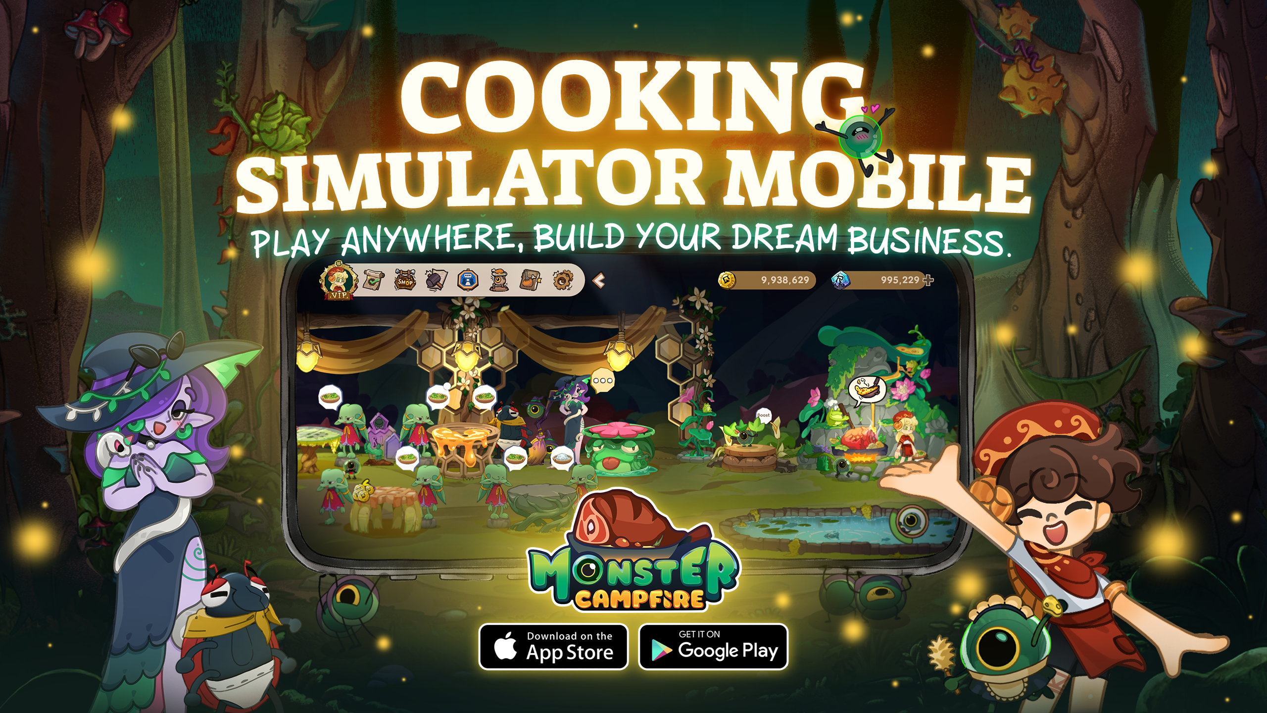 Cooking simulator for mobile