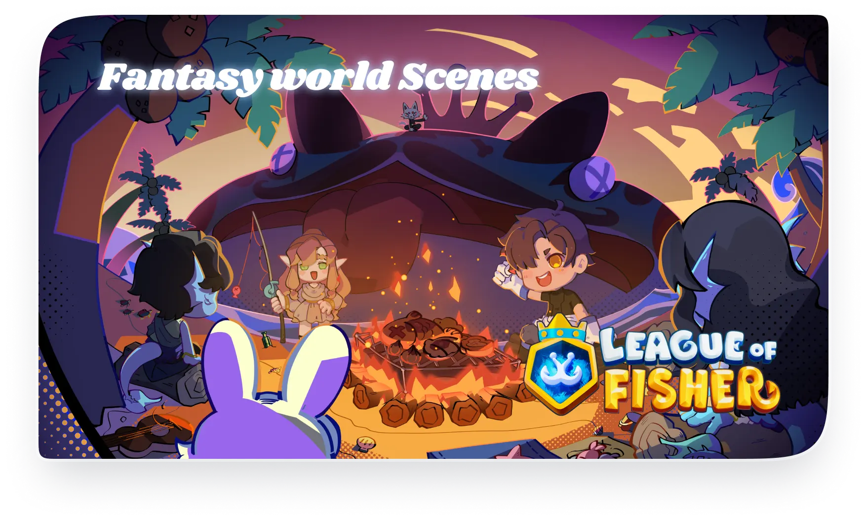 League of Fisher fantasy world scenes