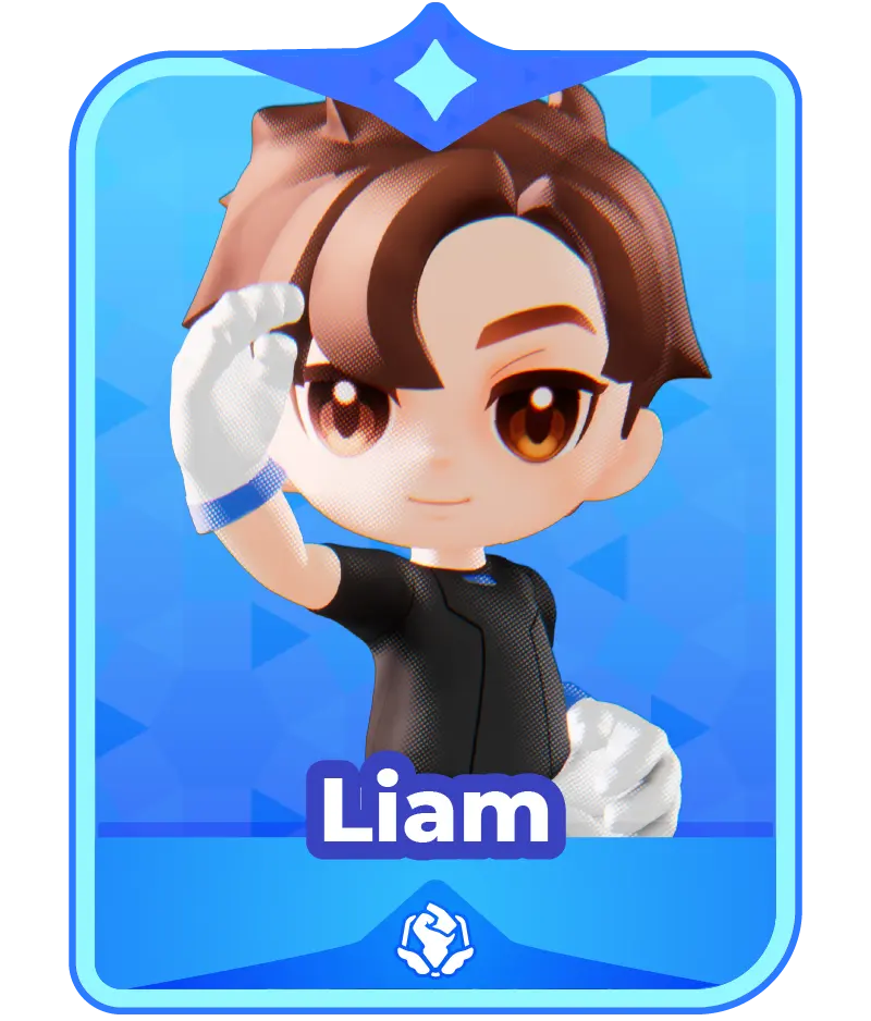 League of fisher front human Liam card