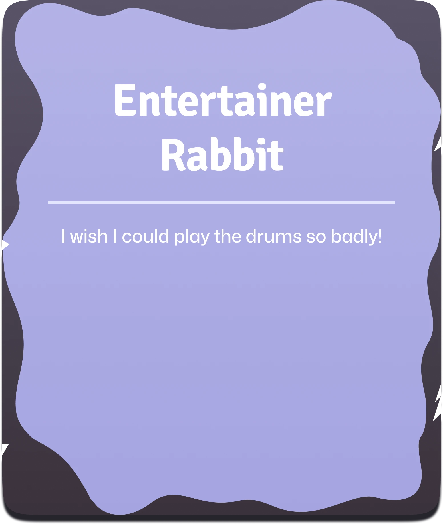 Monster Campfire back entertainer rabbit banner