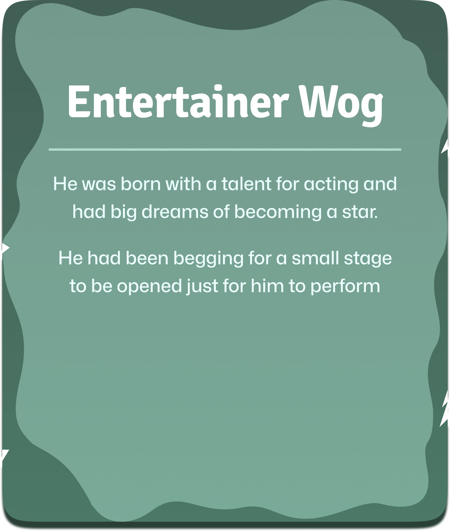 Monster Campfire back entertainer wog banner