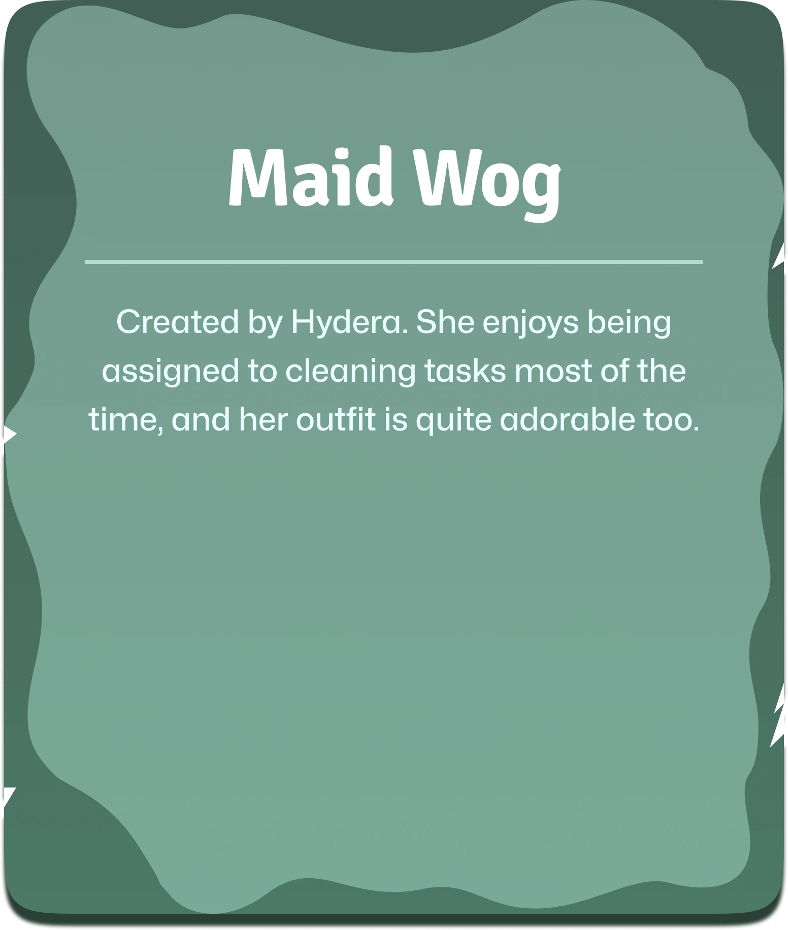 Monster Campfire back maid wog banner