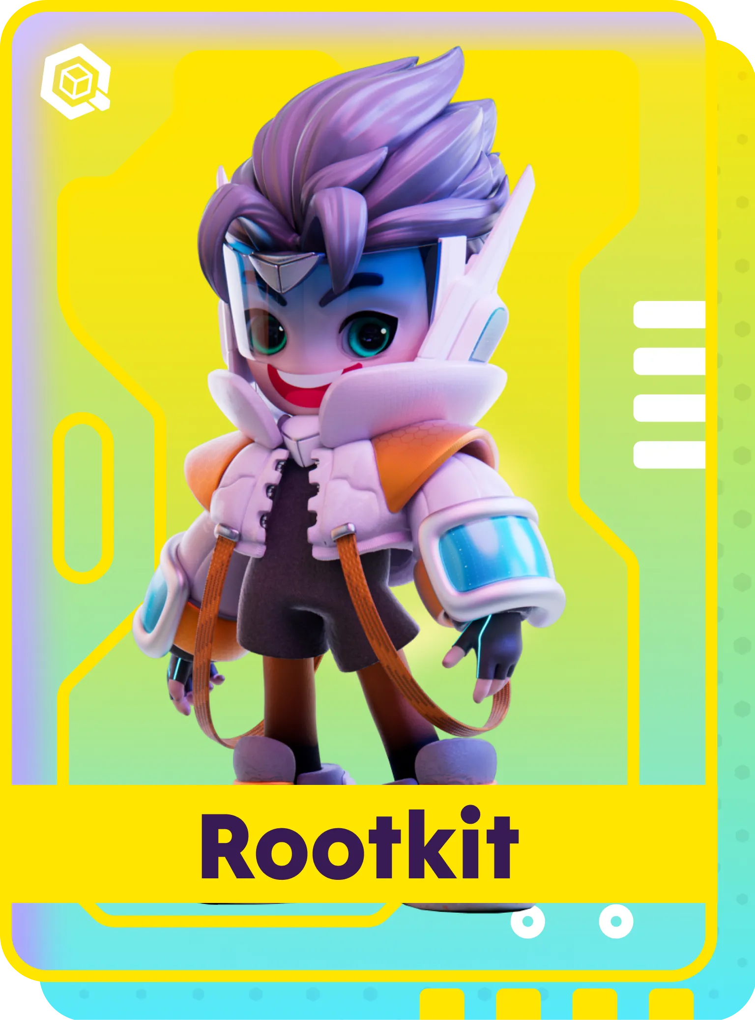 Quantum Wars front rootkit character card