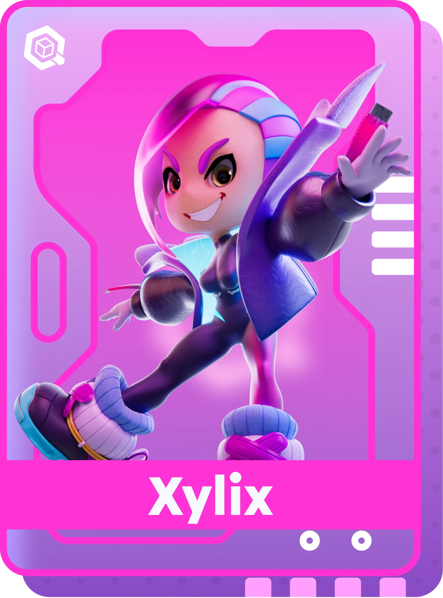 Quantum Wars front xylix character card
