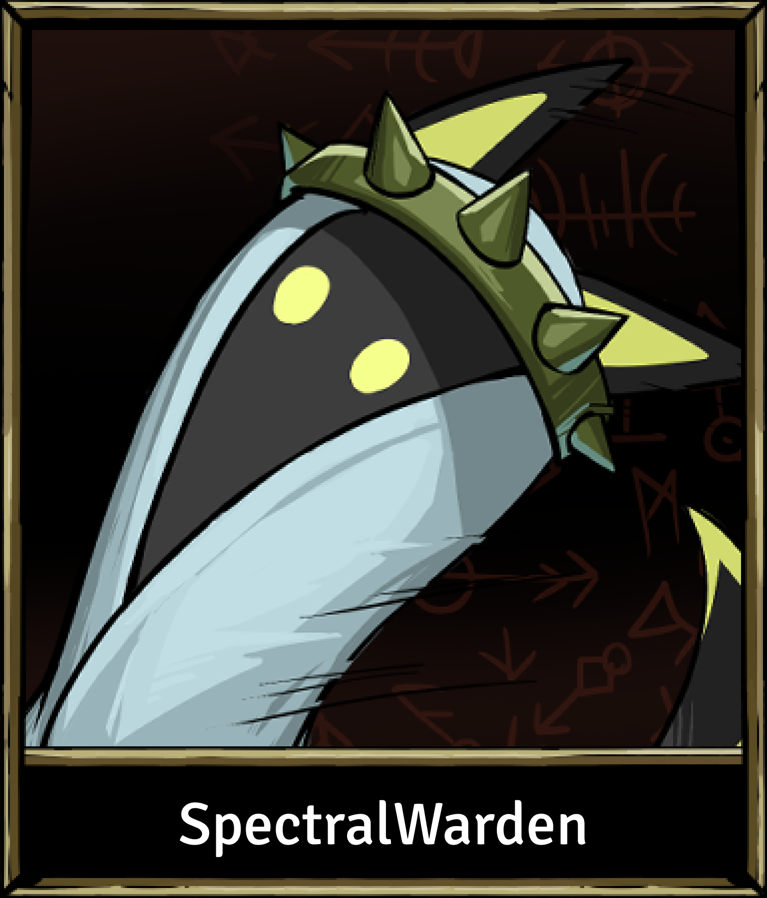 Hero character front facing card design template