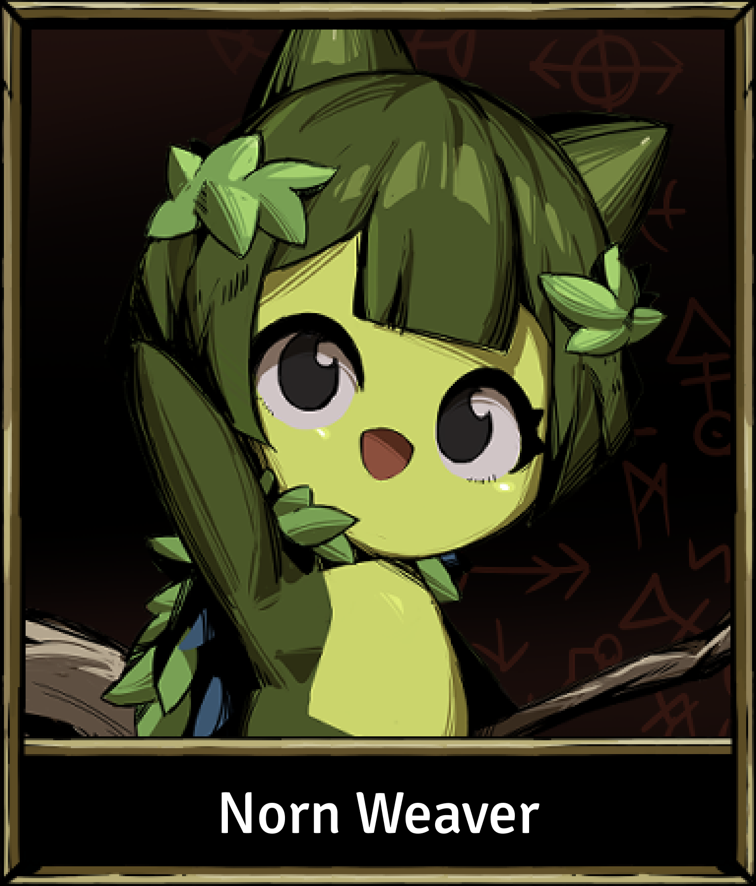 Hero character front facing card design template