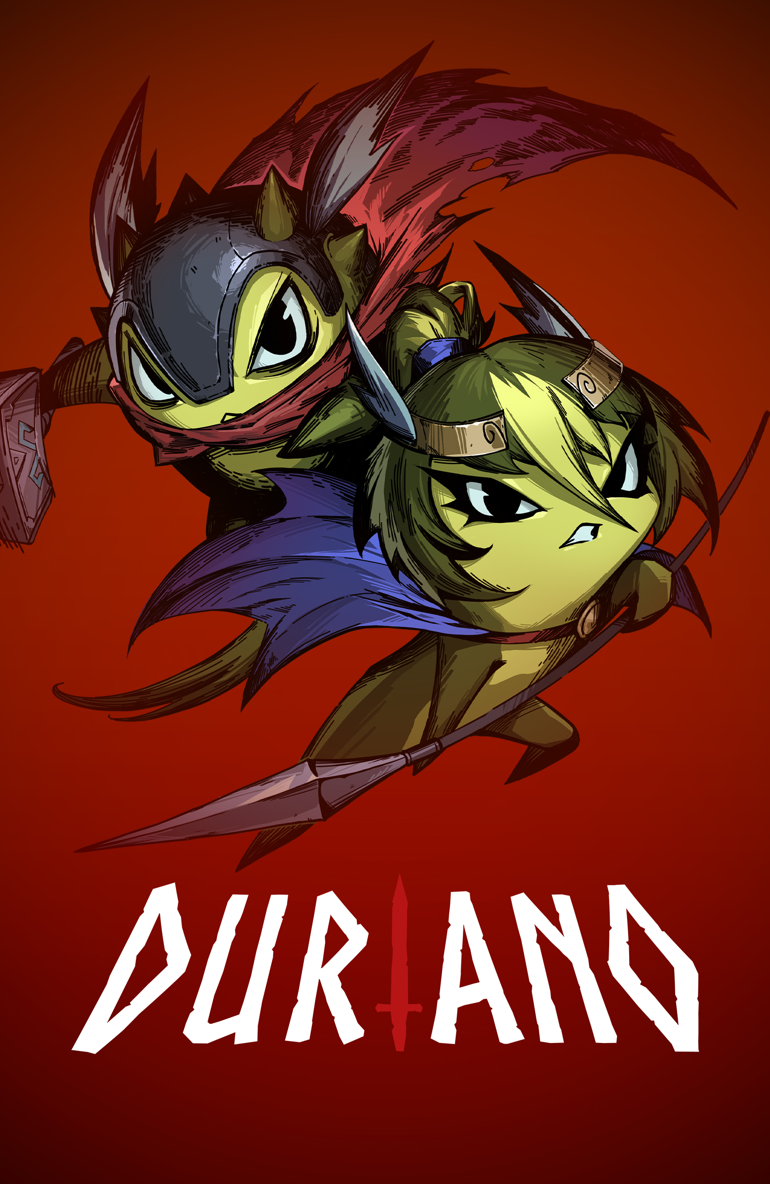 Duriano fantasy action RPG game promotional artwork