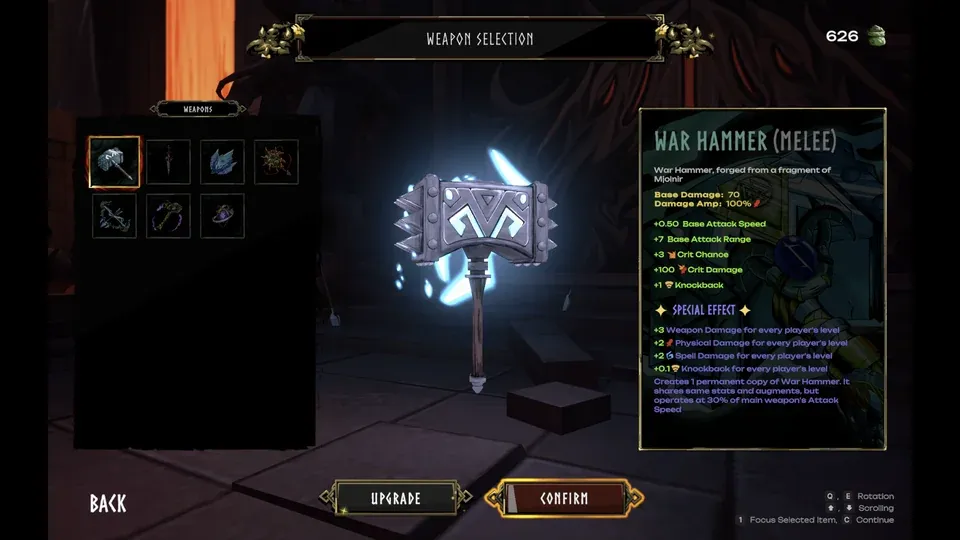 Weapons and Augments