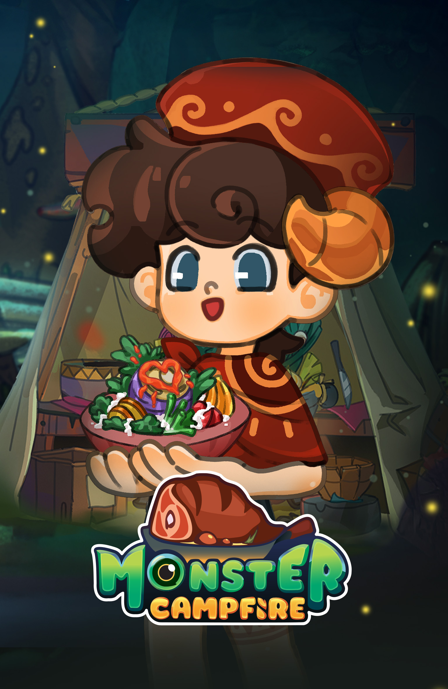 Monster Camp Fire cute restaurant management game thumbnail
